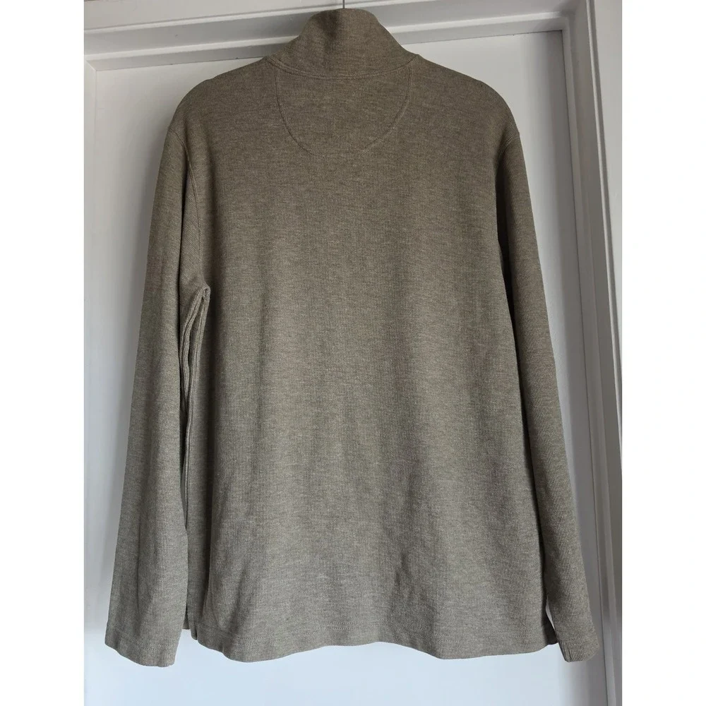 Joseph Abboud Pullover Sweater Men S Brown Collared Long Sleeve Classic